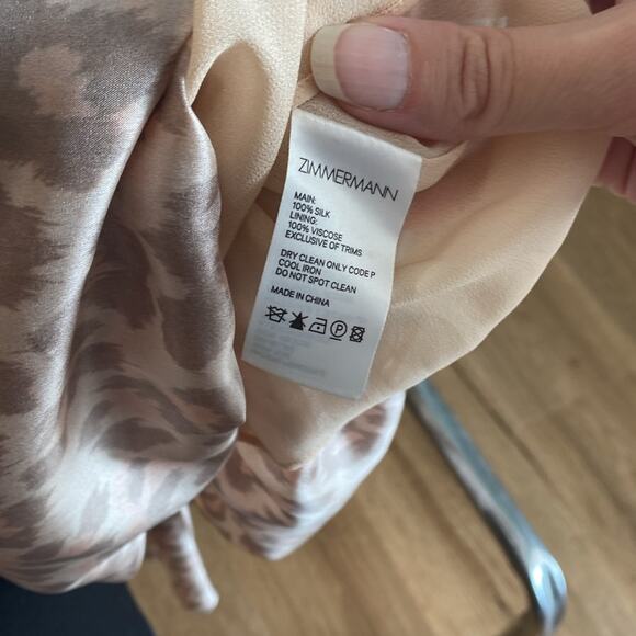 SOLD Zimmermann 100% Silk Kirra Belted Tiered Dress 0 XS - Picture 7 of 8